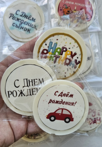Таблички из глазури с надписями,в ассорт. Таблички из глазури с надписями,в ассорт.